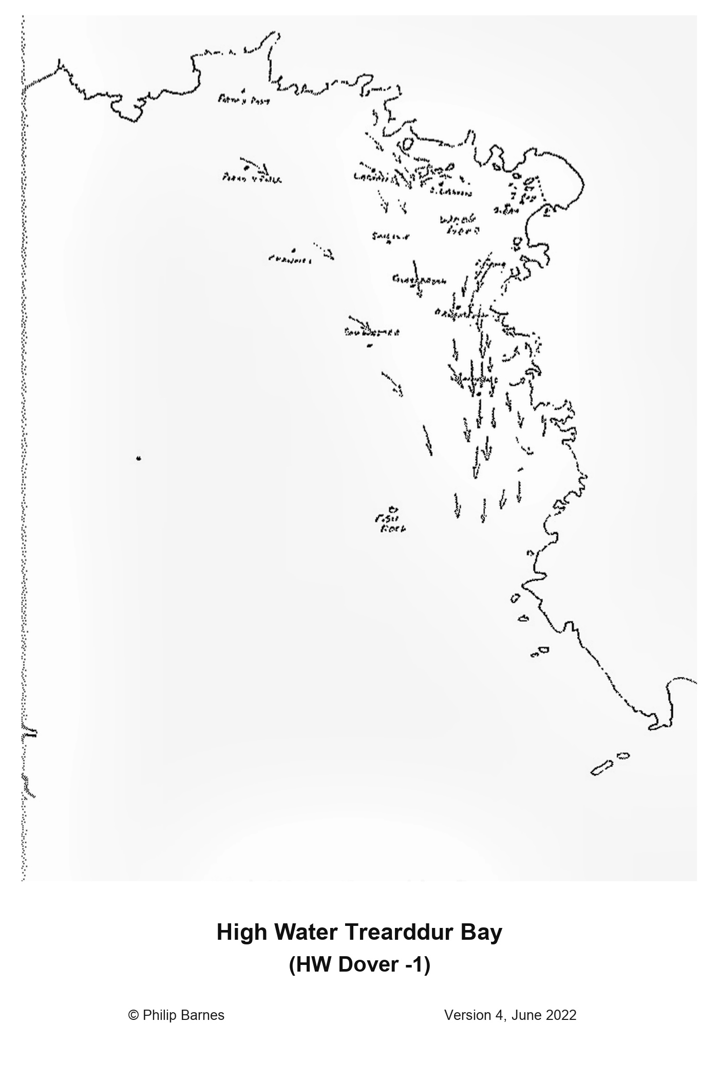 Tidal stream chart for High water